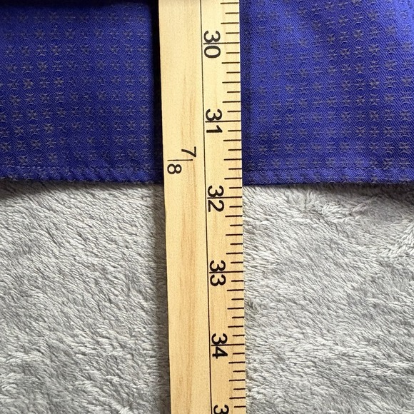 Eton Men's L Dark Blue Star Dobby Twill Contemporary Fit LS SEE DESCRIPTION - Picture 14 of 16